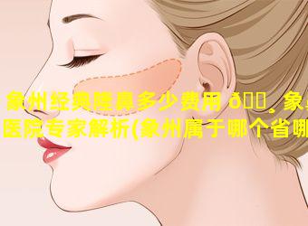 象州经典隆鼻多少费用 🌸 象鼻医院专家解析(象州属于哪个省哪个市)